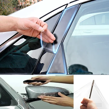 

SUNICE Bumper Clear Paint Protection Film Self-healing Anti-Scratch Vinyl Use for Car 30cm(12inch) Width