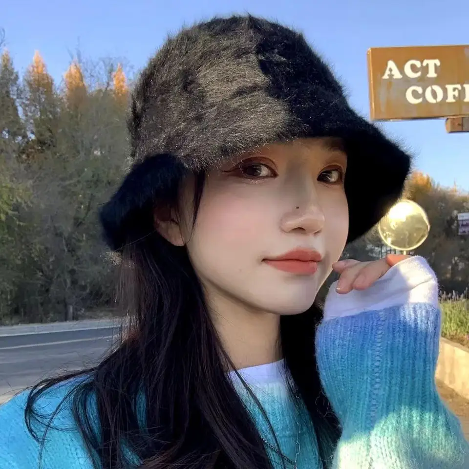 Bucket Hat Womens Fashion Wool | Bucket Winter Hats Women