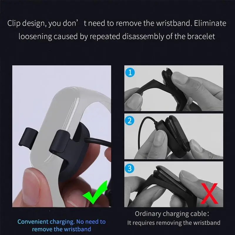  USB Charger For Xiaomi Mi Smart Band 4 Miband 4 global Charging Cable NILLKIN USB 30cm charger Cabl - 4000169448667