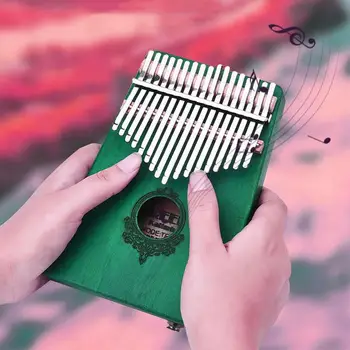 

Sturdy 17 Key Raw Wood Color African Musical Instruments Music Mbira Kalimba Student Musician Thumb Piano Gift Solid