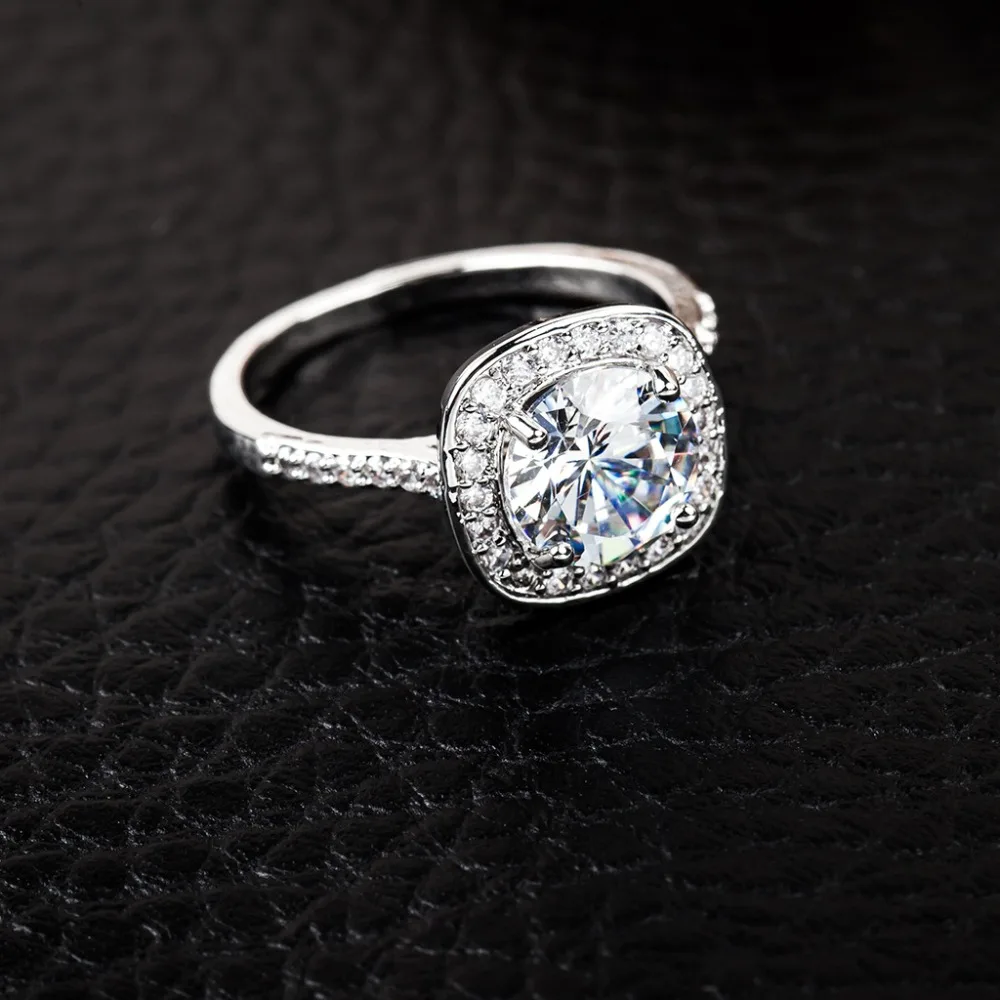 2021 Fashion Wedding Cz Ring Fine Jewelry Anillos Mujer Claddagh Ring Anel Femme Wedding Anelli Color Argento Per Le Donne