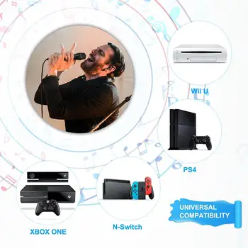 

USB Wired 3m/9.8ft Microphone High Performance MIC for Switch PS4 Wii U PC XBOX360