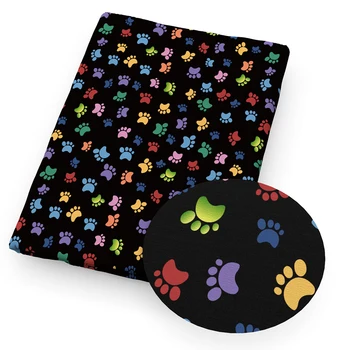 

50*145cm Footprint Printed Cotton Fabric for Tissue Kids Home Textile Sewing Quilting Fabrics for Patchwork Needlework,c13174