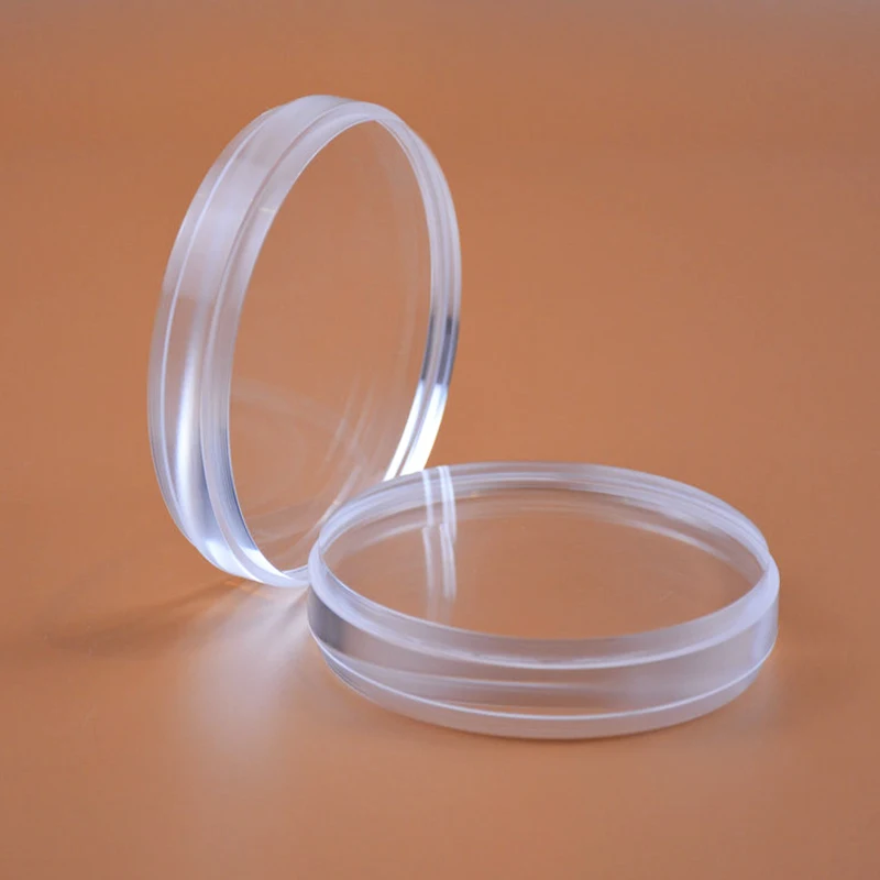 2 шт. бесцветные бриллиантовые кусочки из оргстекла ПММА диск 98 мм