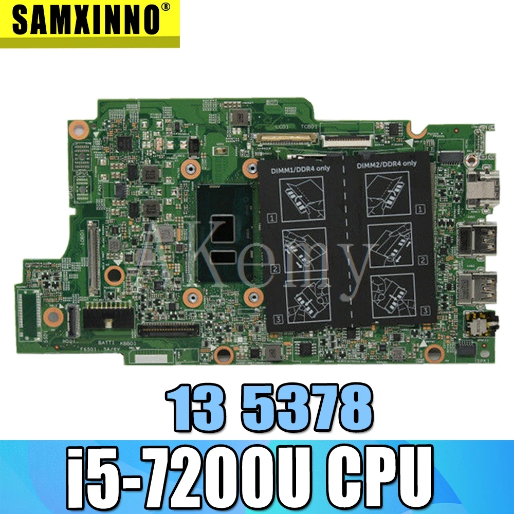 Для For DELL Inspiron 13 5000 5378 5578 Материнская плата ноутбука CN 0PG0MH PG0MH SR2ZU I5 7200U Процессор DDR4