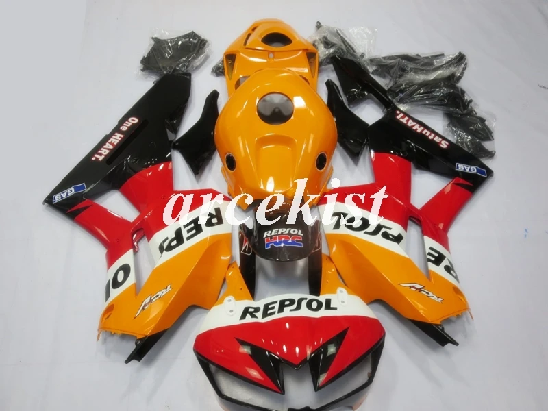 Литья под давлением ABS Полный обтекатели пригодный для HONDA CBR600RR F5 2013, 13, 14, 15, 16, 17, 18 Боди Комплект repsol