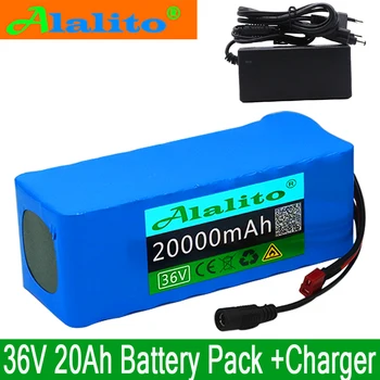 

36V 20AH electric bicycle battery built-in 20A BMS lithium battery pack 36 volt 2A charging Ebike battery + charger