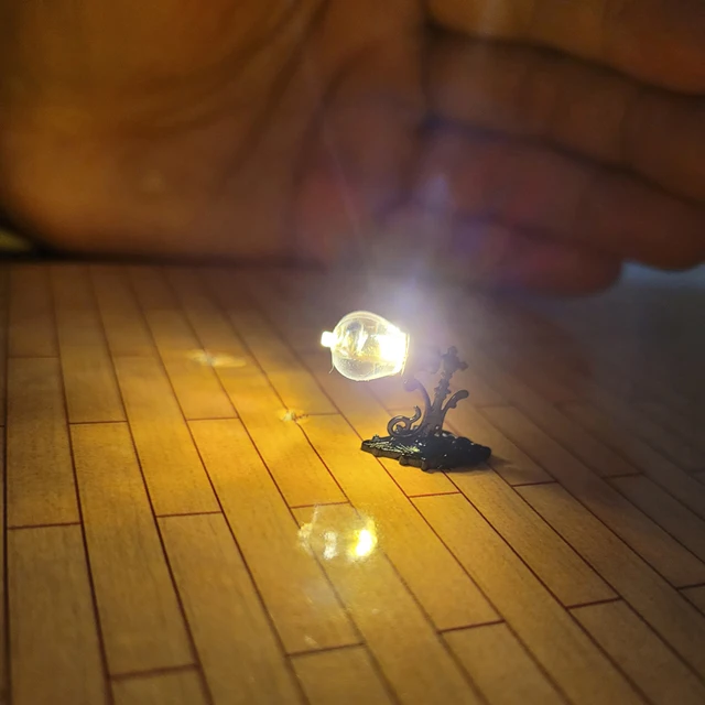 10PCS HO Scale Classic Wall Mount Gooseneck Lamps/Street Lamp Model Making Railroad/Model Park Lamps/Railroad Layout 5