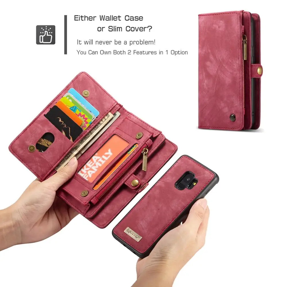 

Andme Multi-functional Wallet Phone Case For Samsung S7 Edge S8 S9 S10 Plus S10E S10 5G A20,A40,a50,a70,A80 Business phone case