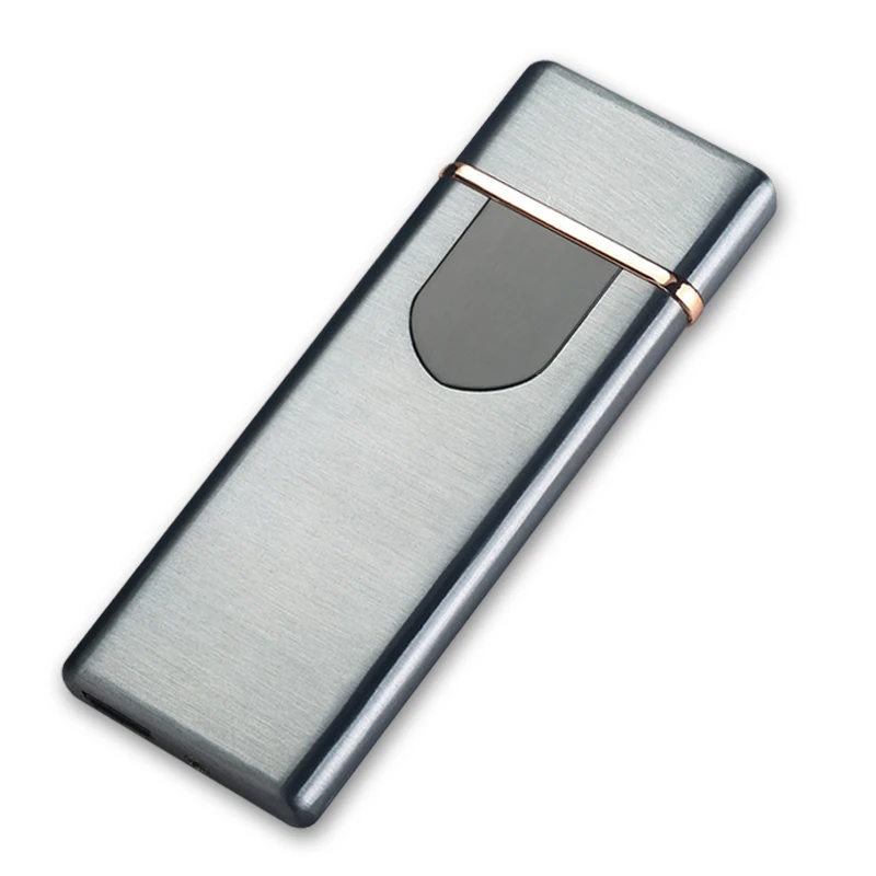E Usb беспламенная Зажигалка перезаряжаемая двухсторонняя Зажигалка Ветрозащитная Электронная зажигалка ультратонкая сигаретная Зажигалка сенсорная индукция - Цвет: E