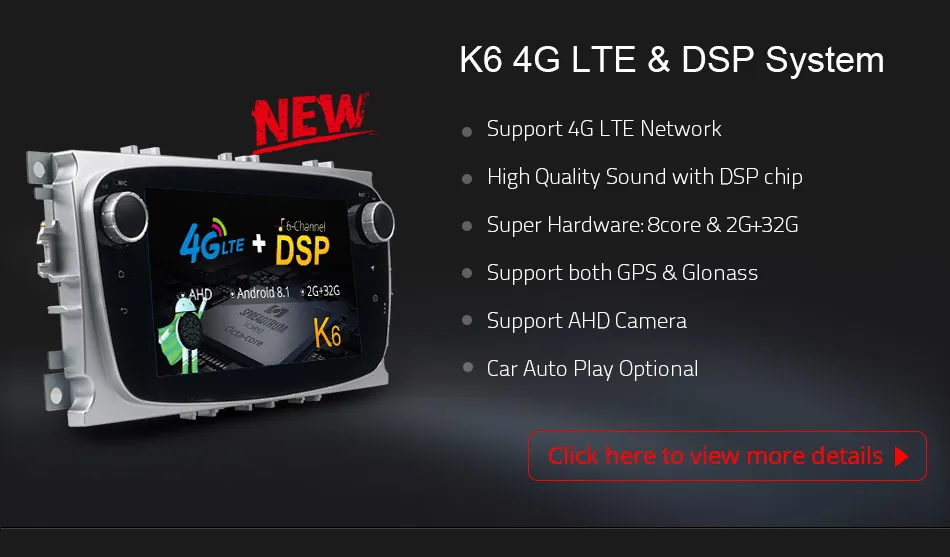 Cheap Ownice Android K1 K2 Octa Core  32G ROM Car DVD player GPS for Ford Mondeo S-Max Cmax Focus II GPS Radio Support 4G LTE 13