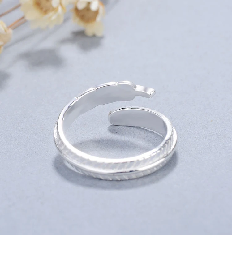 Bijoux Boho 925 лист стерлингового серебра кольца для женщин женские кольца модные вечерние ювелирных изделий
