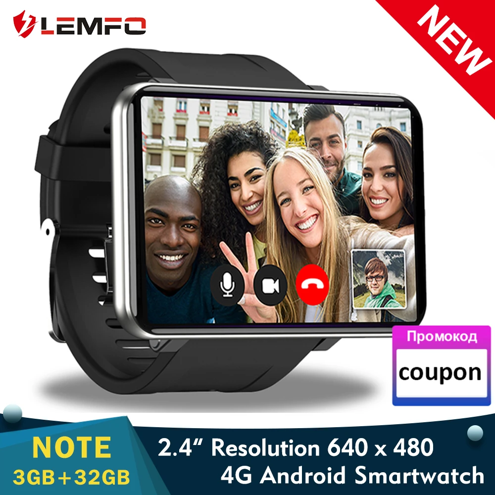 Lemfo Lem T Smart Watch Android 7.1 3gb + 32gb Support 2.86 Inch Sim Card  4g Gps Wifi 2700mah Large Battery For Smartwatch Men - Smart Watches -  AliExpress