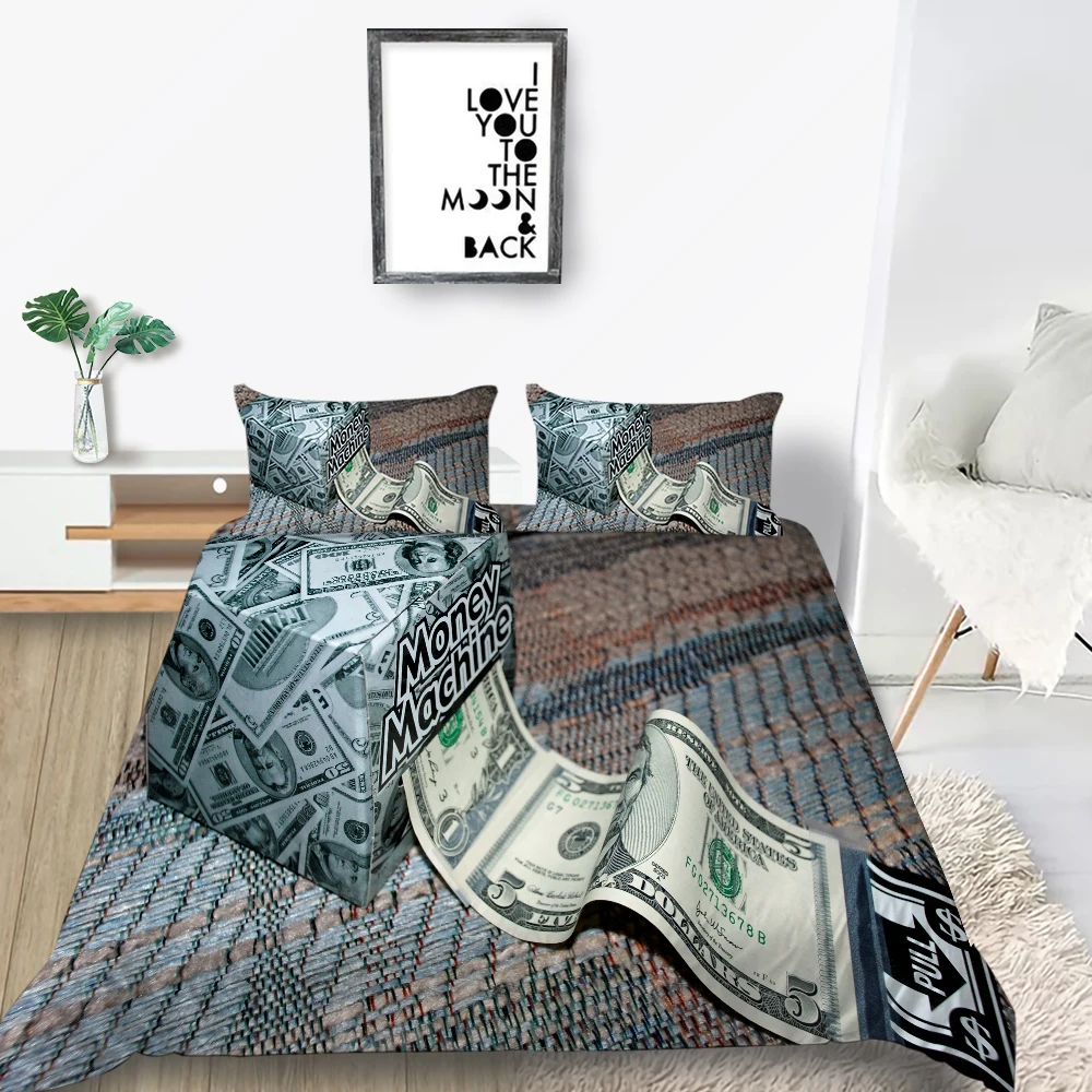 

ATM Bedding Set Creative Funny Lifelike High End 3D Duvet Cover King Queen Twin Full Single Double Unique Design Bed Set