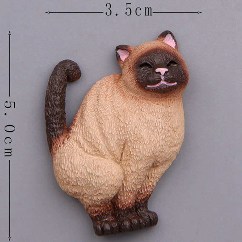 1 шт. мультфильм милый мини кошка магнит животное фигурка Стикеры для доски магнитные наклейки для холодильника каучуковая фигурка стикер s