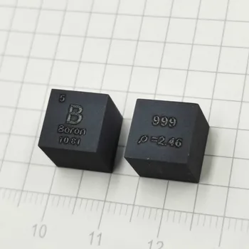 

Free shipping 1pcs 99.9% purity B carved element periodic table 10mm cube with 1.2g Boron ingot / pellet / block