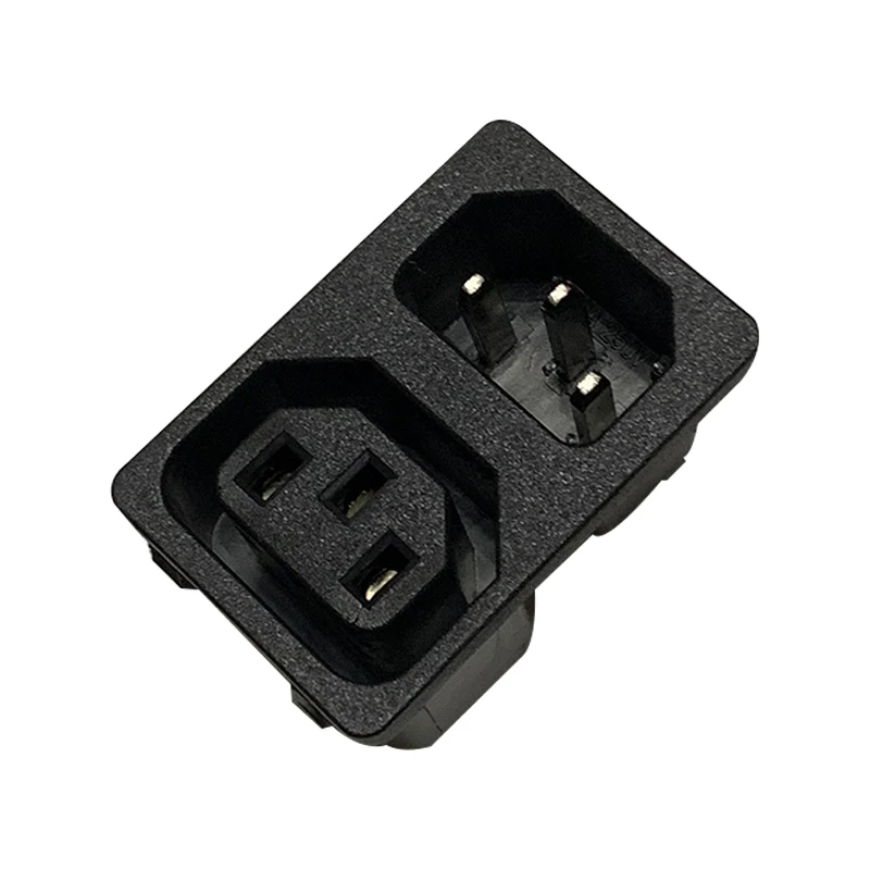 IEC320 2 C13 C14 3 Pin AC встроенный разъем адаптер с предохранителем Промышленный