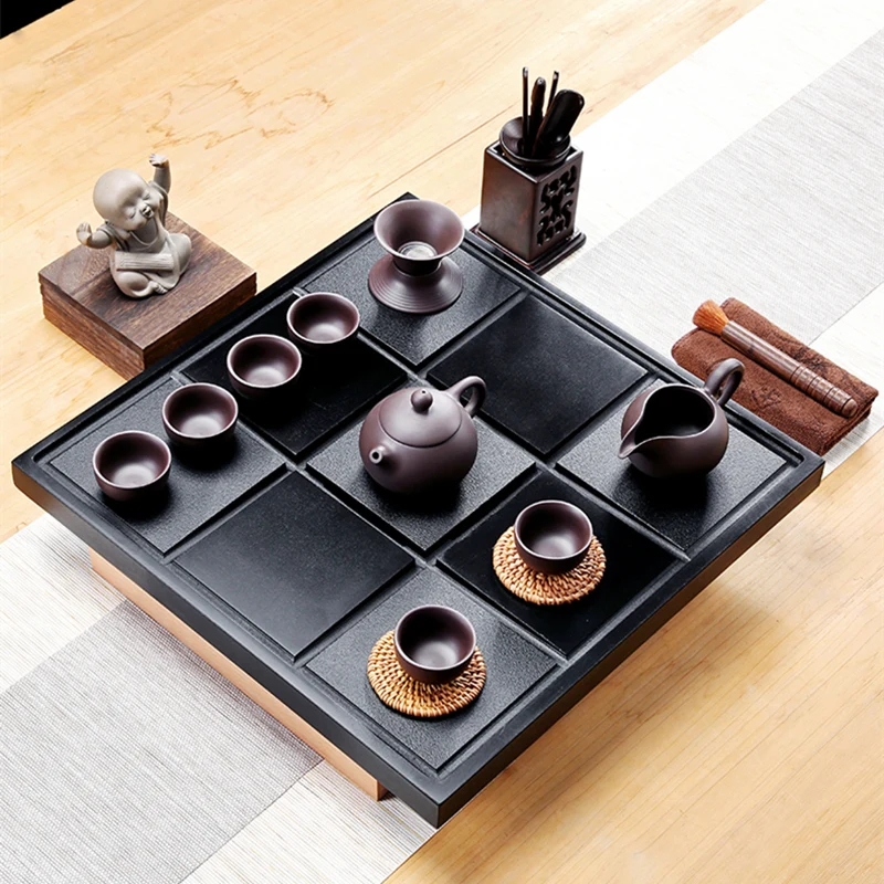 Complete Tea Set With Tea Tray Real Yixing Zisha Kungfu Tea Sets Pot