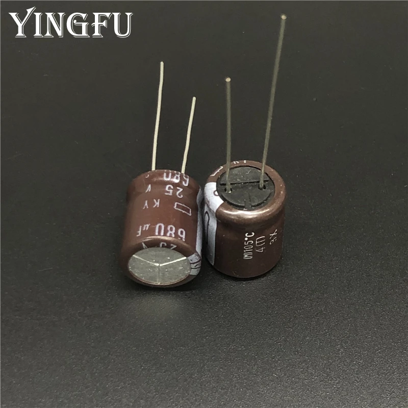10 шт. 680 мкФ 25В NCC серия KY 12 5x15 мм низкий ESR долгий срок службы 25V680uF