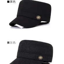 Мужская Зимняя кепка Утконос для пожилых людей среднего возраста, Толстая теплая шапка с ушками, Зимняя кепка для папы