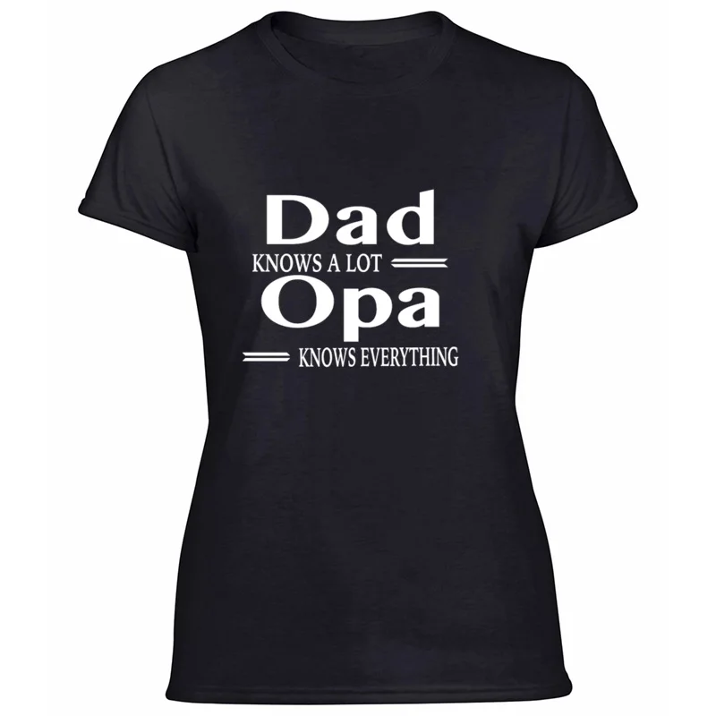 

Newest Designing Dad Knows A Lot Knows Everything Tshirt Women Cotton Unisex Adult T-Shirts Solid Color Short Sleeve Tee Tops