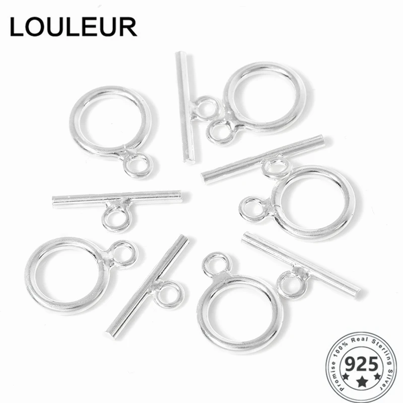 Loung 1 компл./лот 925 стерлингового серебра OT застежки переключение выводы застежка