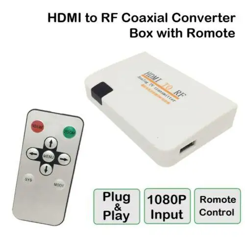 HDMI в RF коаксиальный конвертер с поддержкой дистанционного управления PAL BG/PAL l/PAL