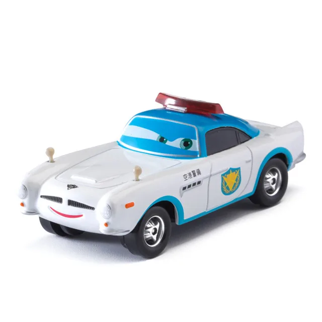 Машинки disney Pixar тачки 3 ролевые Sheriff Lightning McQueen Круз Джексон шторм матер литой металлический сплав модель автомобиля игрушка детский подарок - Цвет: White police