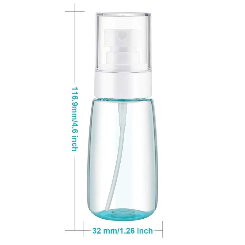 6Pcs Spray Bottle 60Ml/2Oz Fine Mist Spray Bottle Refillable Portable Containers Sprayer for Travel Makeup 6Pcs Spray Bottle 60Ml/2Oz Fine Mist Spray Bottle Refillable Portable Containers Sprayer for Travel Makeup