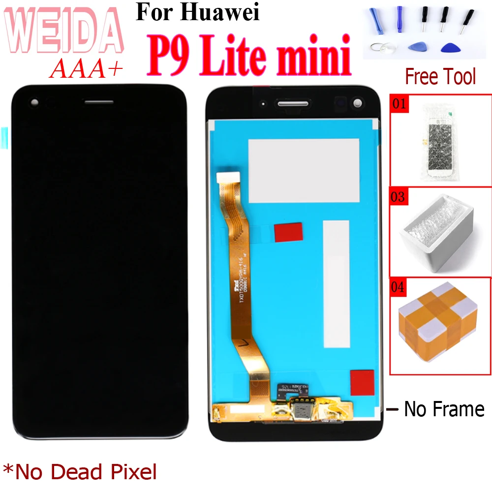 ЖК-дисплей WEIDA 5 0 &quotдля huawei P9 Lite mini/Enjoy 7 сенсорный без рамки для Y6 Pro 2017 SLA L02 L22 L03 |