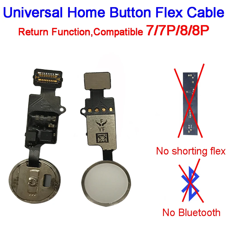 

New updated YF End Edition Universal Return Key for IPhone 7 8 7 Plus 8 Plus Home Button Flex Cable