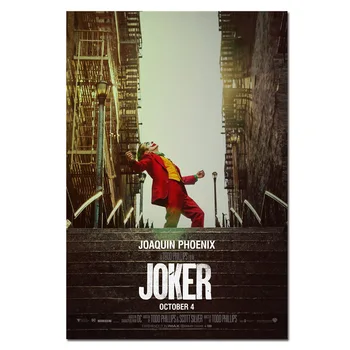 

2019 New Movie Joker Silk Poster Joker Origin Movie Art Prints Comics Wall Decor Home Pictures Batman'S Enemy Film Posters