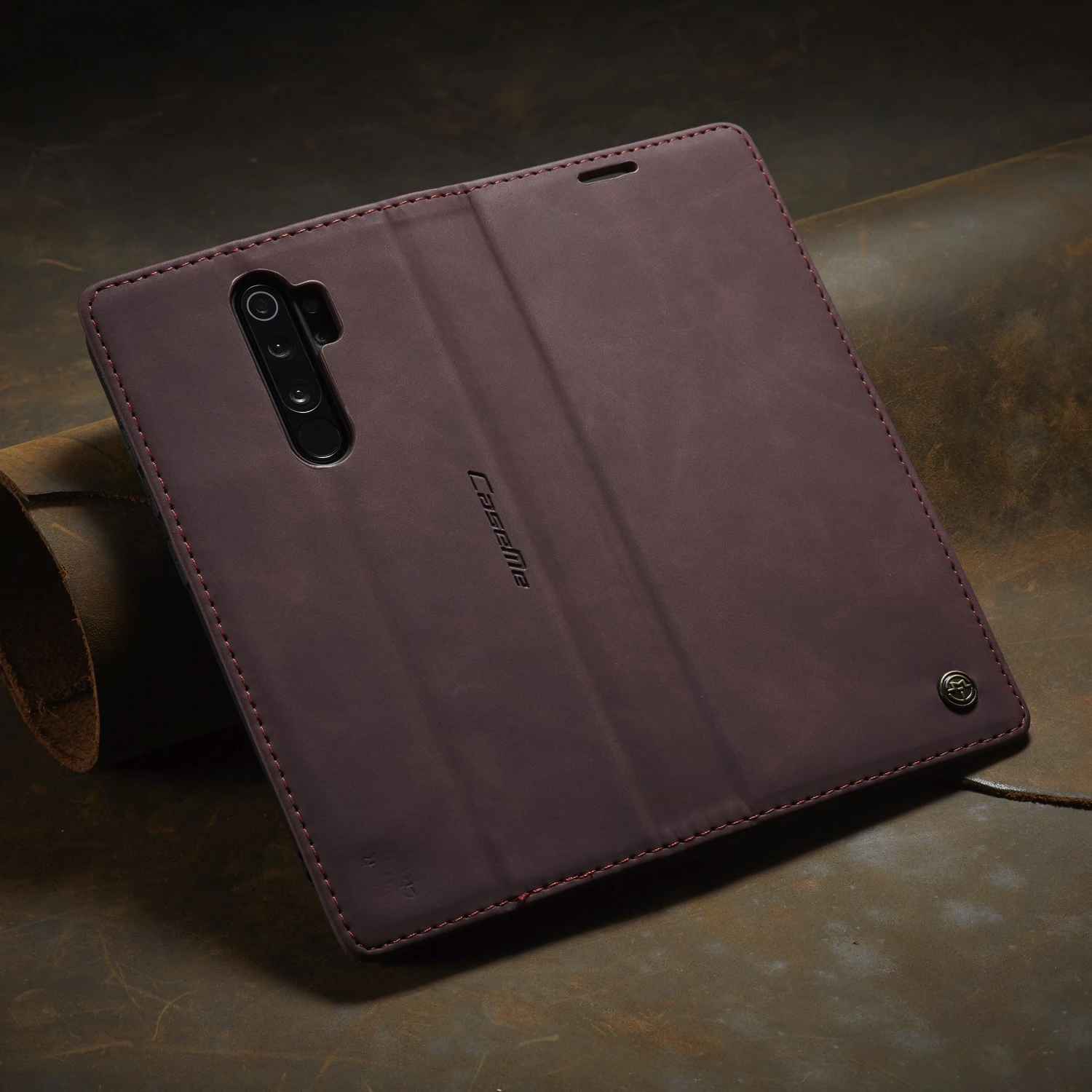 Luxury Leather Magnetic Flip Wallet Phone Case with Card Holder