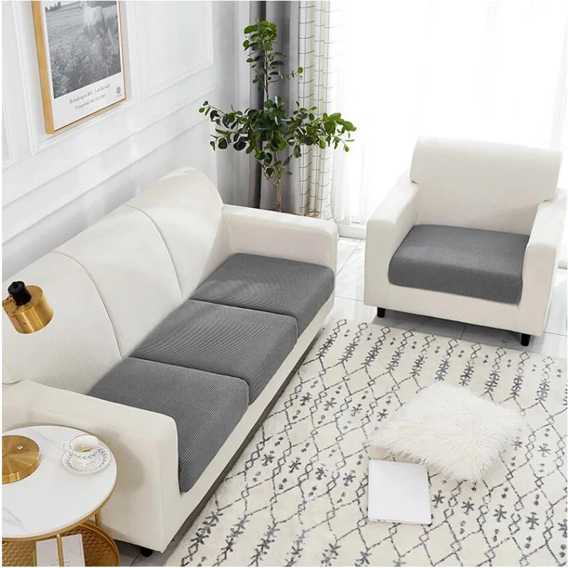 

Sofa seat cover solid color elastic pet furniture cover washable 1/2/3/4 seat removable slide cover