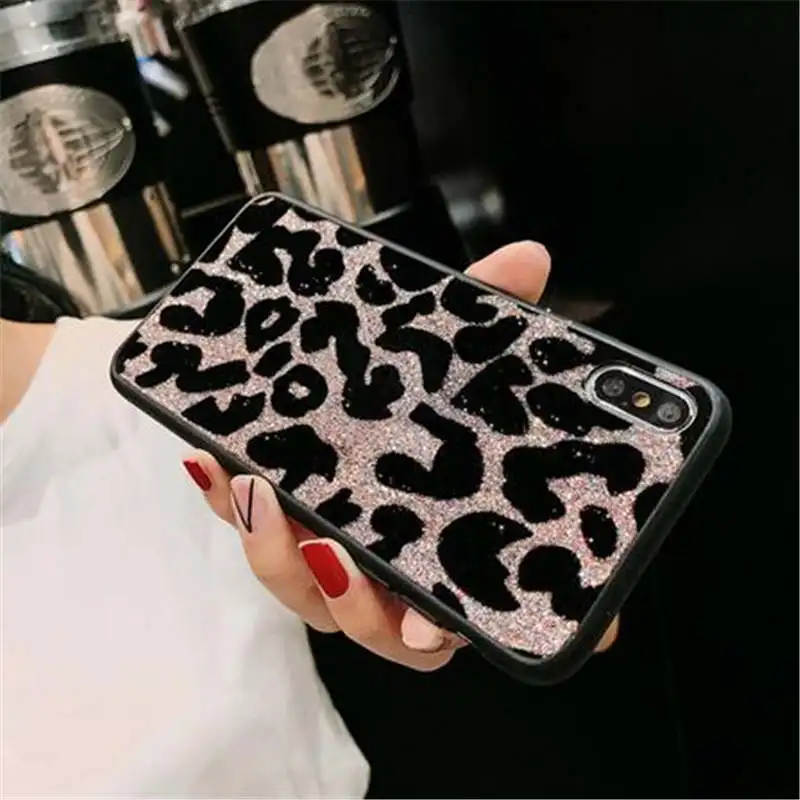 Леопардовый принт блестящий чехол для huawei P20 P30 Pro Коврики 20 Lite Nova 3i на возраст 3, 4, 5, 5i pro Honor 8X 7C 8C 20 10 Lite Y6 Y7 Y9 крышка - Цвет: 1