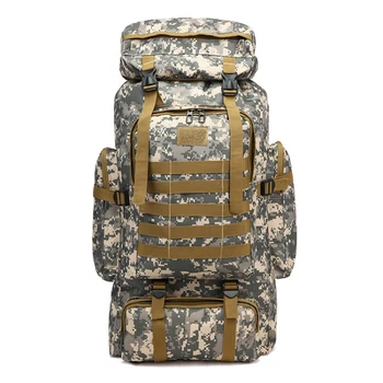 

Large Capacity Outdoor Climbing Backpack Military Tactical Pack Rucksack Shooting Camping Bag Molle System Trekking Daypack new