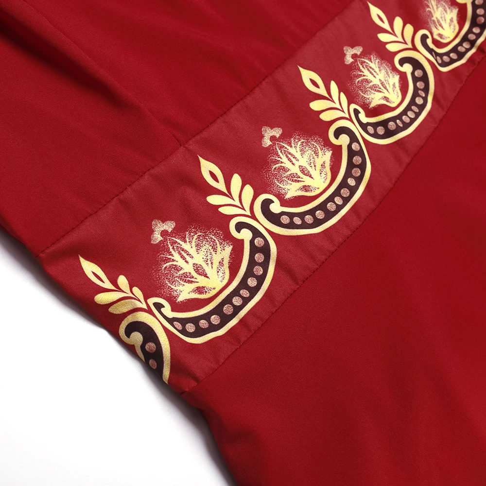 Embroidered Long Abaya Gown - Image 5