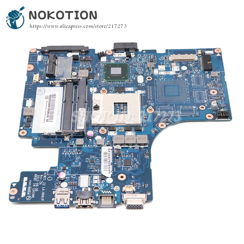 NOKOTION VIWZ1 Z2 LA-9061P Rev 2A основная плата для lenovo Ideapad Z400 Материнская плата ноутбука FRU 04W4140 HM76 DDR3