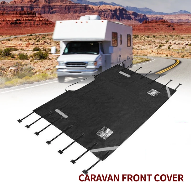 RV Front Towing Cover with LED Light Protector Dustproof Universal