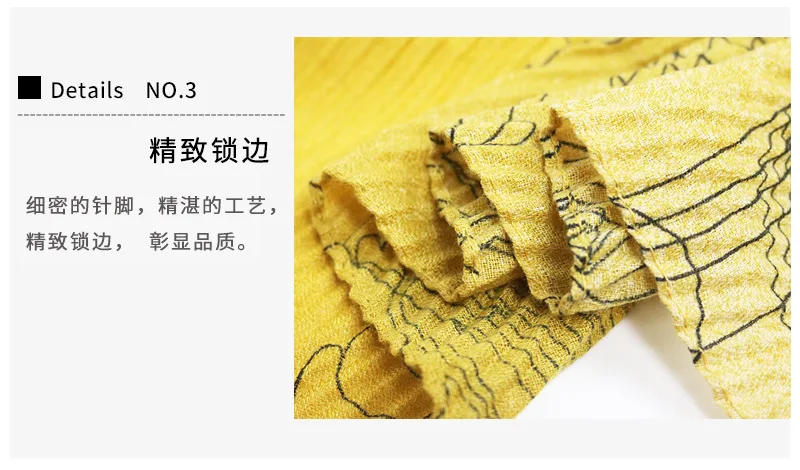 Luxury Brand Two Color Print Scarf Women High Quality Cotton Crinkle Hijab Scarf Wrinkle Shawls And Wrap Blanket Warm Tippe
