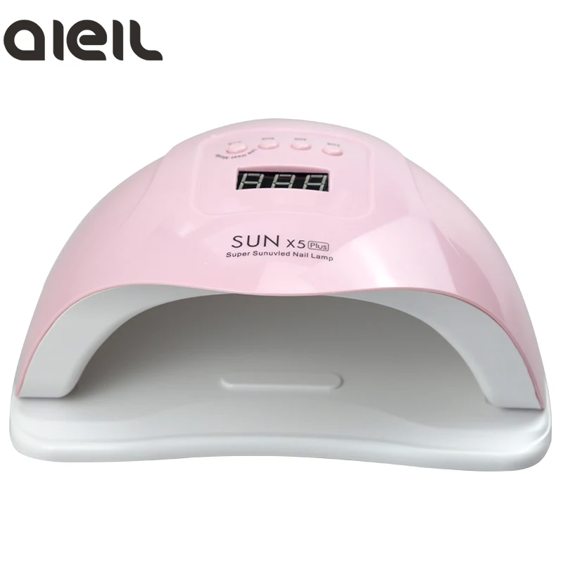 SUN X5 Plus 80 Вт Светодиодный УФ-гель лампа для ногтей быстрая сушка Сушилка для ногтей машина лампа для отверждения ногтей УФ-Гель-лак Инструменты для дизайна ногтей - Цвет: SUNX5Plus 80W Pink