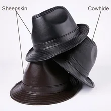 Мужские и женские unsex Натуральная Воловья кожа кожаные кепки модные из натуральной овчины кожаные Кепки из натуральной кожи Fedoras шапка-Кепка