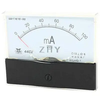 

Measurement Tool Analog Panel Ammeter Gauge DC 0 - 100mA Measuring Range