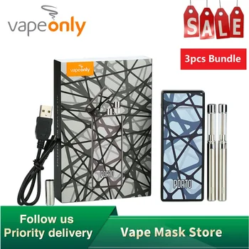 

3Pcs Original VapeOnly Porto PCC Starter Kit with 800mAh Charging Case & Dual 180mAh Electronic Cigarette for E-cig Vape Starter