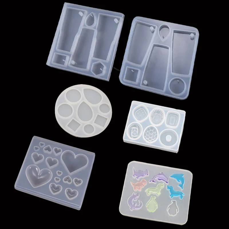 

Pendant Earring Heart Fruit Dolphin Oval Mold UV Resin Jewelry Molds Jewelry Tools Jewelry Accessories