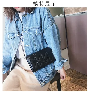 

Bag Women's 2020Spring New Style Korean-style Solid Color Soft Leather Shoulder Bag Versatile Cross-body Small Black Bag