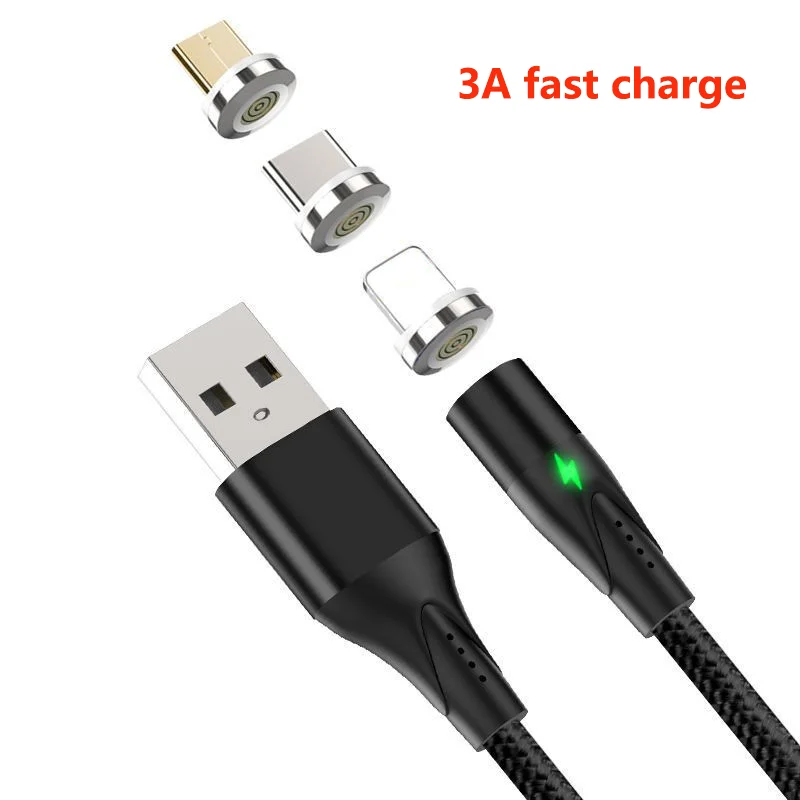 1 м 2 Магнитный кабель LED Micro usb Type C зарядный для iPhone X 7 8 XS Max XR Huawei Samsung xiaomi LG HTC |