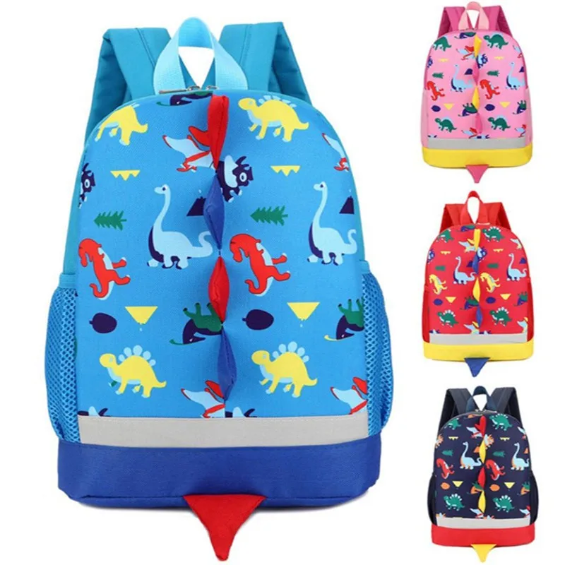 MAIOUMY/Детский рюкзак с динозавром на молнии; милый повседневный рюкзак для маленьких мальчиков и девочек; Детский рюкзак с рисунком динозавра и животных; школьная сумка для малышей