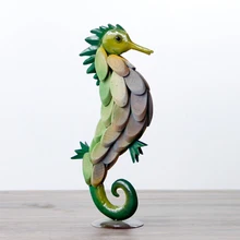 Christmas Mediterranean Style Marine Decor Hippocampus Figurine Wooden Seahorse Crafts Home Decoration Wedding Gift