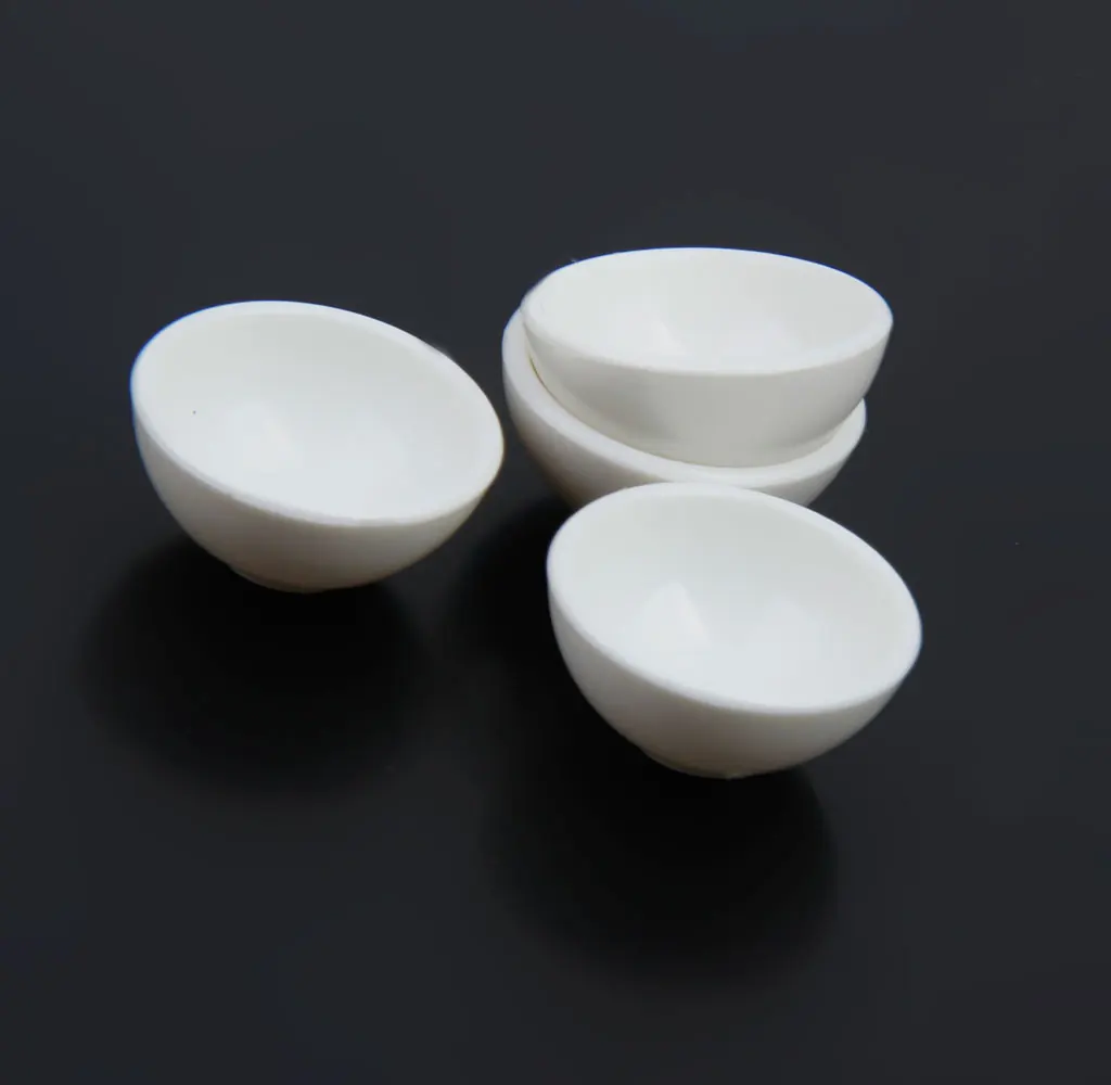 Dollhouse Miniature Kitchenware Tableware White Round Bowls Kitchen Accessory 12th Scale Pack of 4pcs